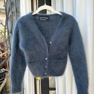 Carol Little Women's medium cropped cardigan sweater